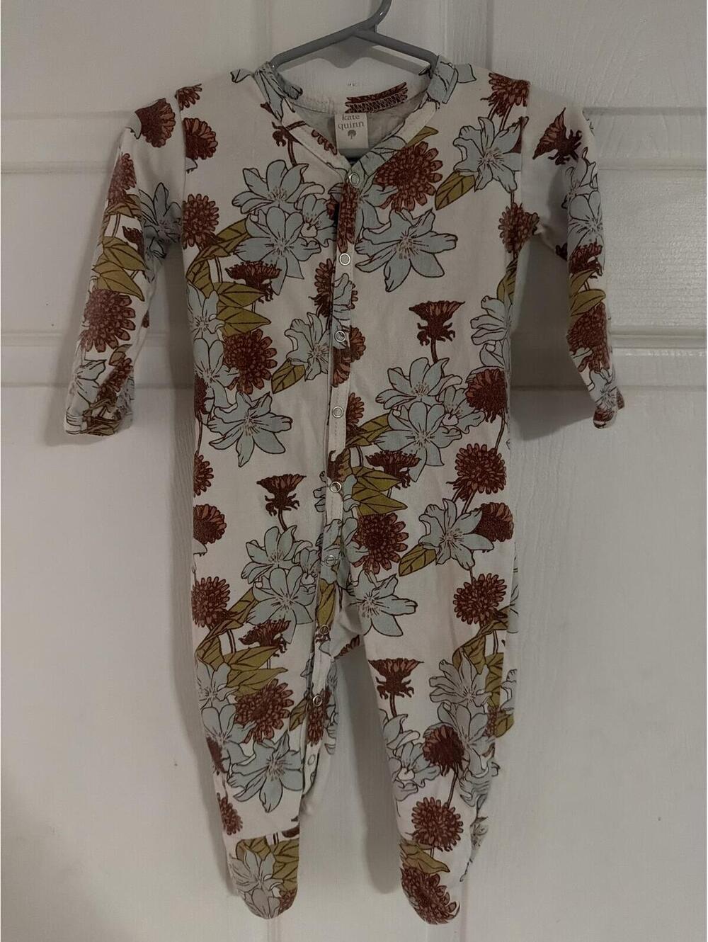 Kate Quinn Baby Floral Footed Sleeper Pajamas